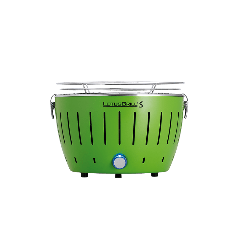 _G-GR-280_2018_Front_01 Barbacoa carbón sin humos Lotusgrill S color verde