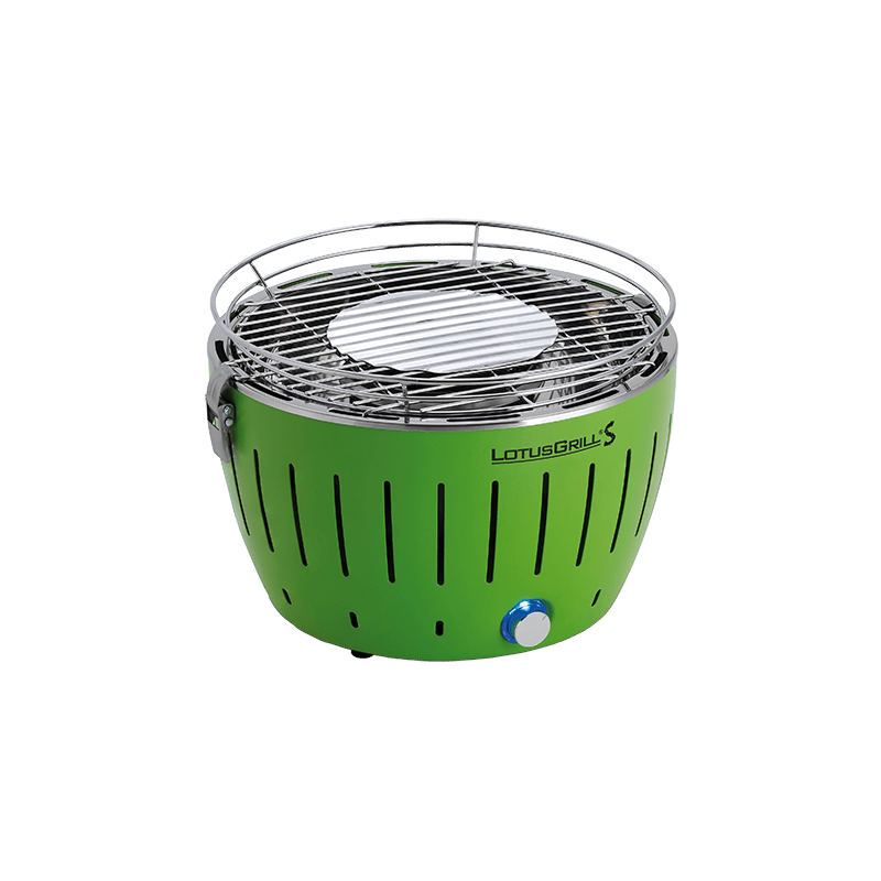 _G-GR-280_2018_Perspective_01 Barbacoa carbón sin humos Lotusgrill S color verde