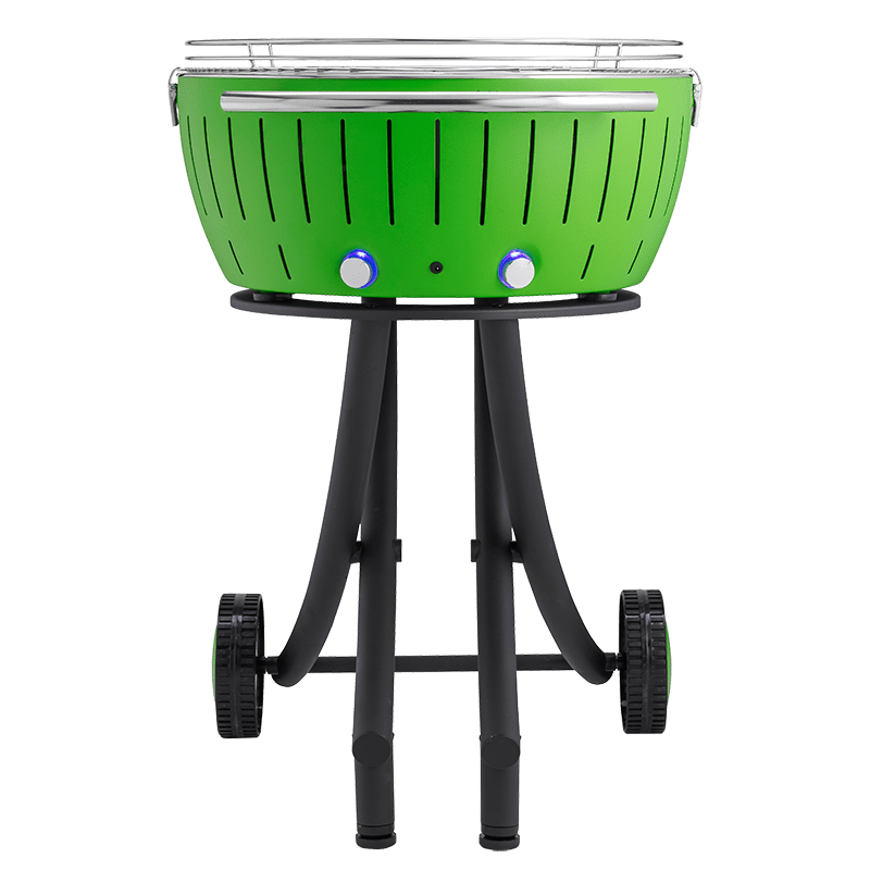 _G-GR-600_2017_Front_01 Barbacoa carbón sin humos Lotusgrill XXL color verde