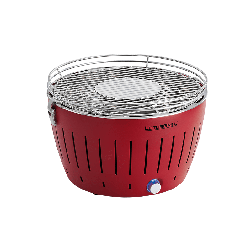 Barbacoa carbón sin humos Lotusgrill color rojo