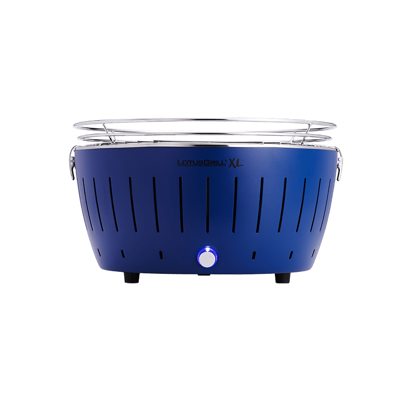Barbacoa carbón sin humos Lotusgrill XL color azul