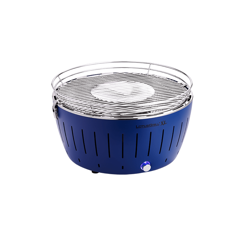 Barbacoa carbón sin humos Lotusgrill XL color azul
